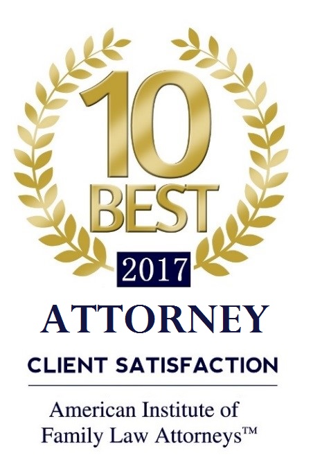 10 Best 2017 Attorney for CLient Satisfaction bythe American Institute of Family Law Lawyers